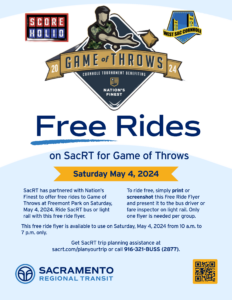 Game of Throws Free Ride Flyer