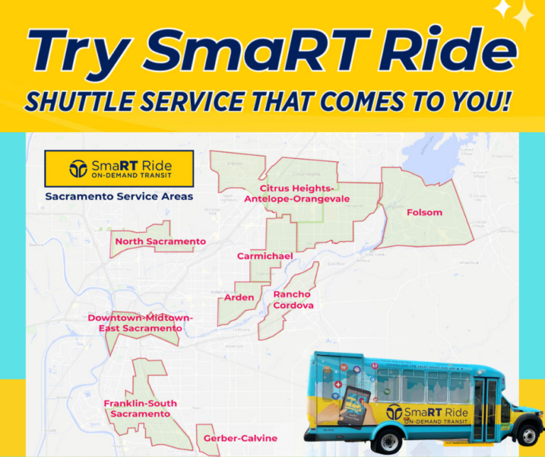 SacRT Offers Free Rides on SmaRT Ride every Tuesday in December