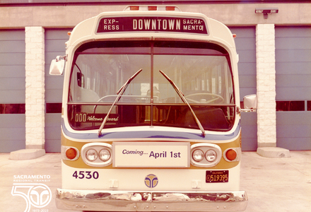 Photo of SacRT Bus from 1973