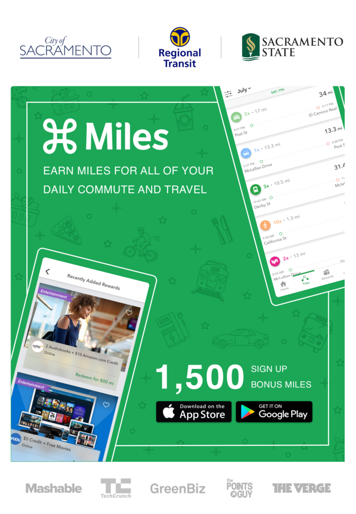 Miles Get Rewarded For Your Commute Travel Sacramento Regional 