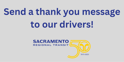 Send a thank you message to our drivers