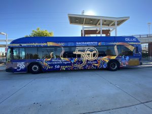 50th Anniversary wrapped bus