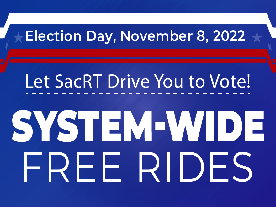 Headed to vote Tuesday? Hop on SacRT for a free ride