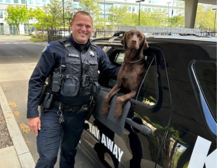Meet Blue, SacRT’s new police services employee. He has a nose for the job