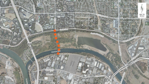 Map of proposed Truxel Bridge Crossing American River
